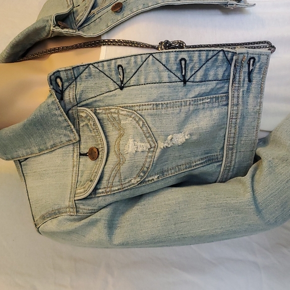 Tixi Cropped Denim Jacket - Picture 2 of 13